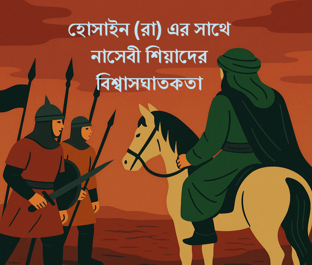হোসাইন (রা) এর সাথে নাসেবী শিয়াদের বিশ্বাসঘাতকতা-পর্ব-১